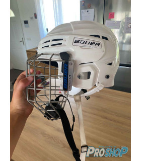 Combo casque BAUER IMS 5.0 Blanc LARGE occasion