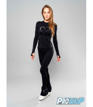 Legging Thuono HEART loop Performance, noire & noir