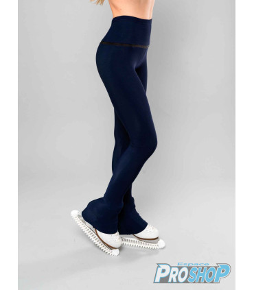 Legging Thuono de base THERMAL noir et résille noire