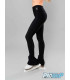 Legging Thuono de base THERMAL noir et résille noire
