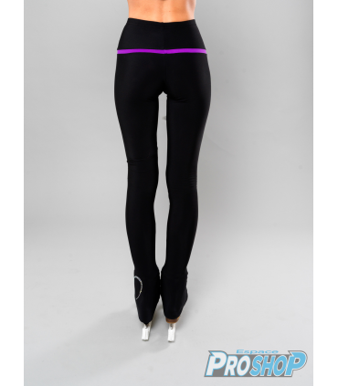 Legging Thuono HEART loop Performance, noire & violet