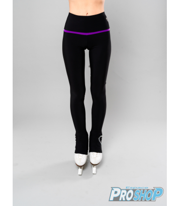Legging Thuono HEART loop Performance, noire & violet