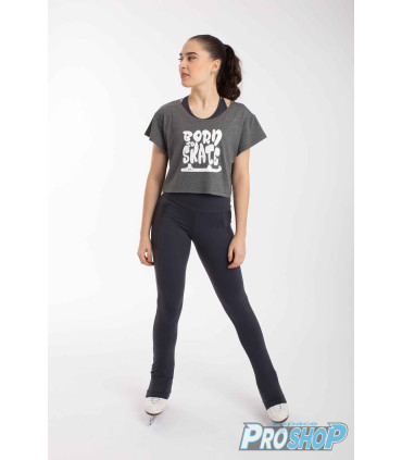 Tee shirt IM 6623 Davinia court gris, adulte