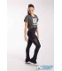 Tee shirt IM 6623 Davinia court gris, adulte