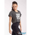 Tee shirt IM 6623 Davinia court gris, enfant