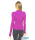 Tee shirt HEART Performance, fuchsia et maille noire