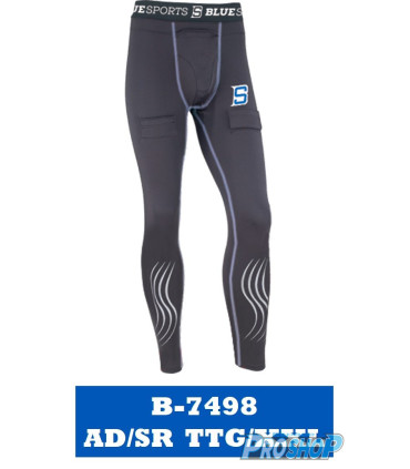 pantalon compression avec coquille Blue Sport SENIOR