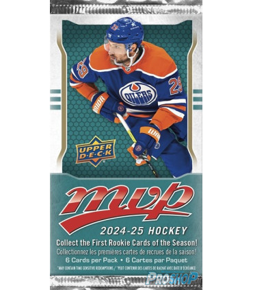 Paquet de 6 Cartes Upper Deck MVP retail foil 24/25