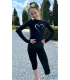 Tee shirt Thuono HEART Performance, noir et maille noire
