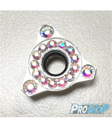 Ecrou strassé Comet Silver nuts , kit de 8.