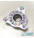 Ecrou strassé Comet Silver nuts , kit de 8.