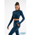Tee shirt IM 6593 court, bleu adulte