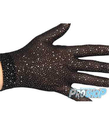 Gants Jerry's 1121 Glitter Mesh Compétition, Noir