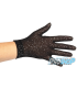 Gants Jerry's 1121 Glitter Mesh Compétition, Noir