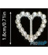 Bijou lacets CŒUR avec strass