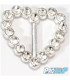 Bijou lacets CŒUR avec strass
