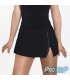 Jupe en lycra droite en rouge avec strass
