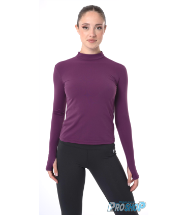 Tee shirt IM 6618 thermique, PRUNE