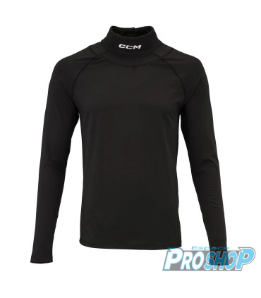 Tee-shirt CCM Compression protège-cou manches longues Senior