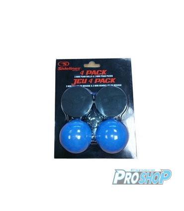 Pack de 2 palets + 2 balles mousses