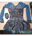 Tunique bleu avec paillettes, 10-11 ans, OCCASION