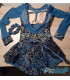 Tunique bleu avec paillettes, 10-11 ans, OCCASION