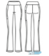 Legging IM 5330 bleu, adulte