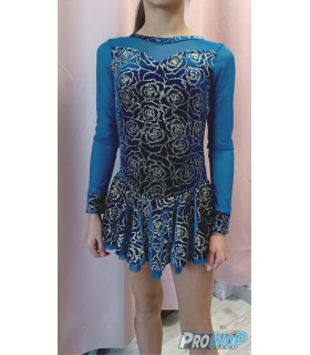 Tunique bleu avec paillettes, 10-11 ans, OCCASION