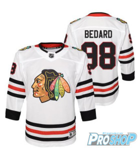 Maillot NHL Chicago Blackhawks premium édition Connord Bedard, Junior L/XL