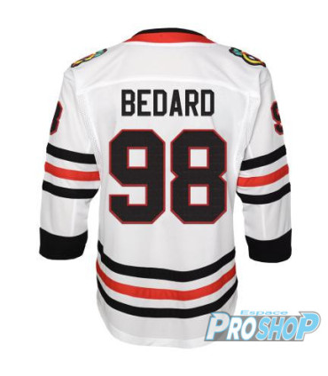 Maillot NHL Chicago Blackhawks premium édition Connord Bedard, Junior L/XL