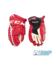 Gants CCM JETSPEED FT4 Pro Senior rouge