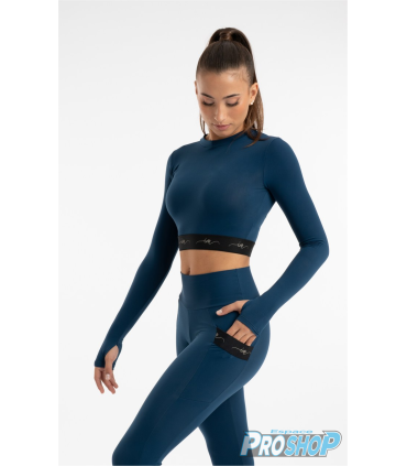 Ensemble Tee shirt IM 6593 + Legging 5330, bleu