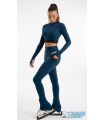 Ensemble Tee shirt IM 6593 + Legging 5330, bleu