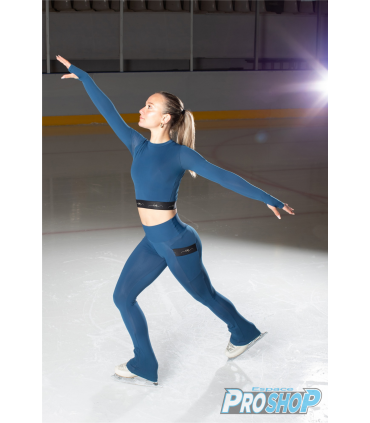 Ensemble Tee shirt IM 6593 + Legging 5330, bleu