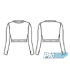Ensemble Tee shirt IM 6593 + Legging 5330, bleu