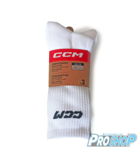 Pack de 3 paires de Chaussettes CCM blanches