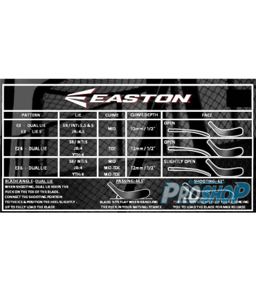 Monobloc Easton Stealth C5.0 JUNIOR Flex 50 Droite