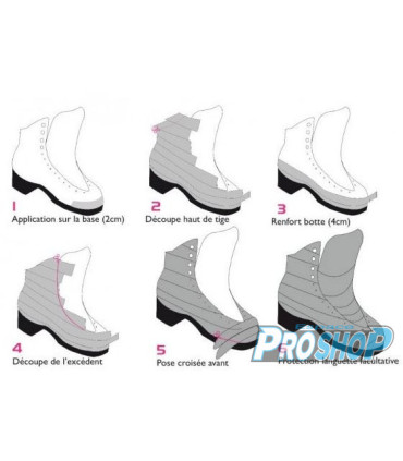TAPE SK8TAPE 4cm pour bottines de PATINAGE, blanc ou noir